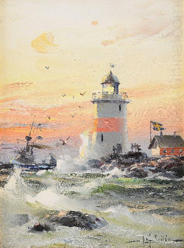 Herman Saftleven Kustlandskap med fyr oil painting picture